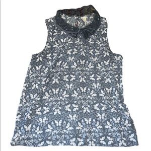 LAUREN CONRAD | Butterfly‎ Lace Collar Tank